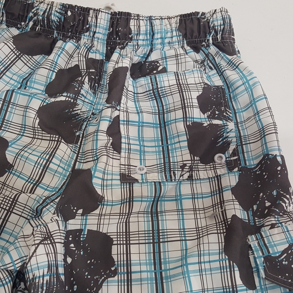 Mens Airwalk Swim Trunk Board Shorts Suit Plaid - Picture 9 of 12